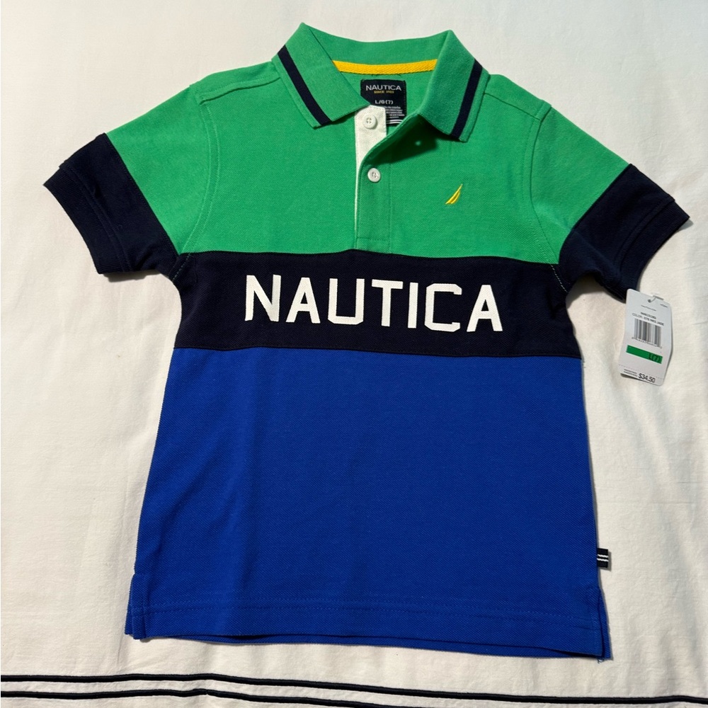 Nautica Boys Polo Shirt, Size L (7)